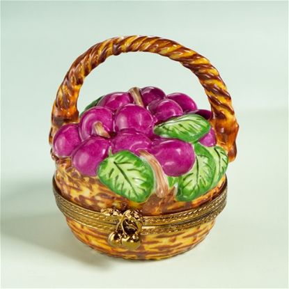 Picture of Limoges Plums  Basket Box