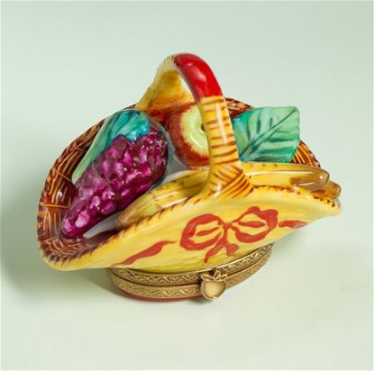 Picture of Limoges Fruit Basket with Grapes Box
