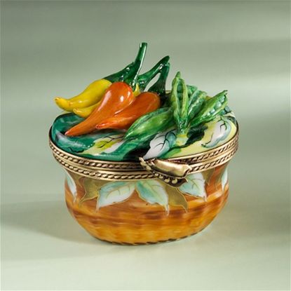 Picture of Limoges Peppers in Wicker Basket Box