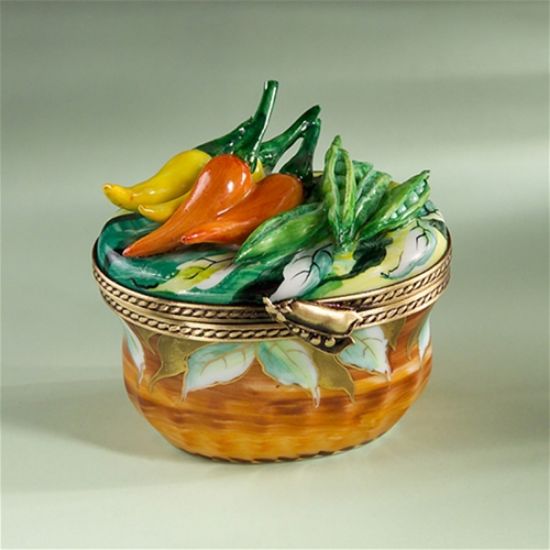 Picture of Limoges Peppers in Wicker Basket Box