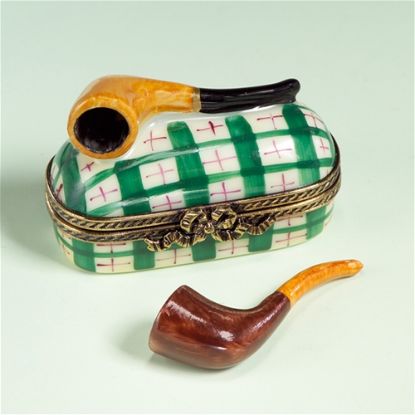 Picture of Limoges Chamart Pipe Box with Pipe