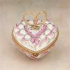 Picture of Limoges Pink Ribbons and Wedding Bands Heart Box