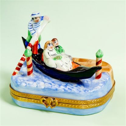 Picture of Limoges Venitian Gondola with Couple Box