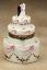 Picture of Limoges Wedding Cake with Ribbons and Couple Box