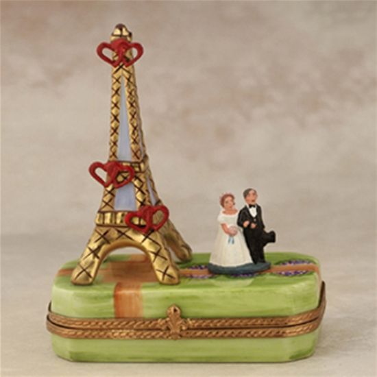 Picture of Limoges Wedding Couple by the Eiffel Tower Box