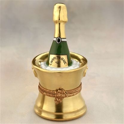Picture of Limoges Champagne in Gold Bucket Box 