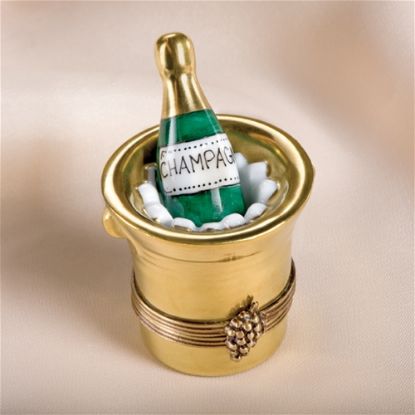 Picture of Limoges Champagne in Gold Bucket with Ice Box