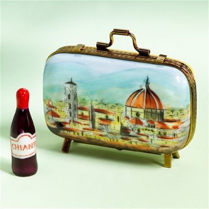 Picture of Limoges Florence Suitcase with Chianti Bottle Box