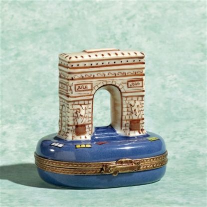 Picture of Limoges Arc de Triomphe Blue Base Box