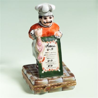 Picture of Limoges Chef with Menu Box