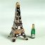 Picture of Limoges Eiffel Tower Box with Champagne Bottle 