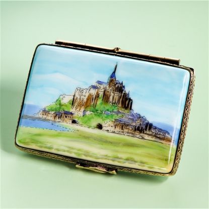 Picture of Limoges Mt St Michel Postcard Box