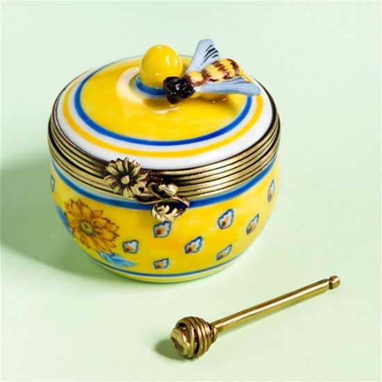 Picture of Limoges Provencal Bee with Honey Jar Box