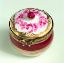 Picture of Limoges Antique Style Mini Bowl Burgundy Gold Box