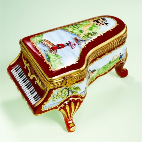 Picture of Limoges Japanese Garden Piano Box