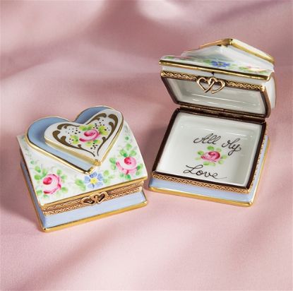 Picture of Limoges "All My Love" Double Heart Box 