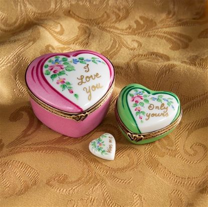 Picture of Limoges Heart Trio Boxes