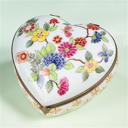 Picture of Limoges Spring Garden Heart Box