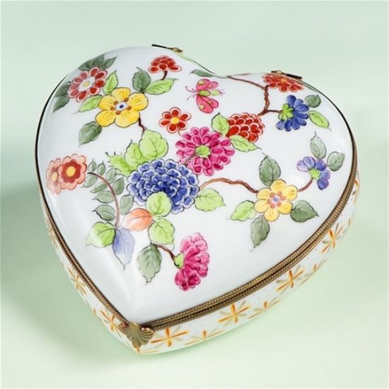 Picture of Limoges Spring Garden Heart Box