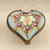 Picture of Limoges Turquoise Heart with Roses Box
