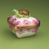 Picture of Limoges Turtle on Heart with Pink Flowers Box