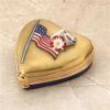 Picture of Limoges USA Heart with Flag and Flowers Box