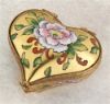 Picture of Limoges White Mum Gold Heart Box