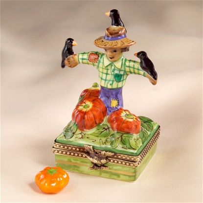 Picture of Limoges Scarecrow with Crows Box