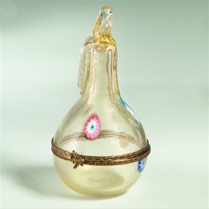 Picture of Limoges Chamart Murano Glass Hinged Pear Box