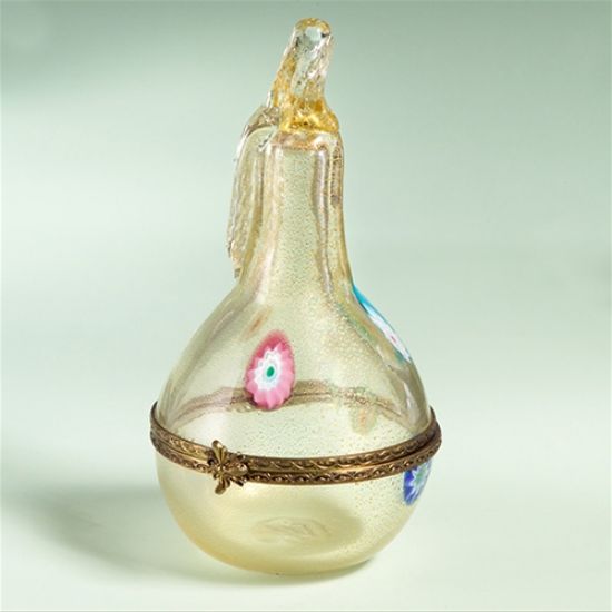Picture of Limoges Chamart Murano Glass Hinged Pear Box