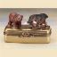 Picture of Limoges Chamart Bull and Bear on Gold Bar Box
