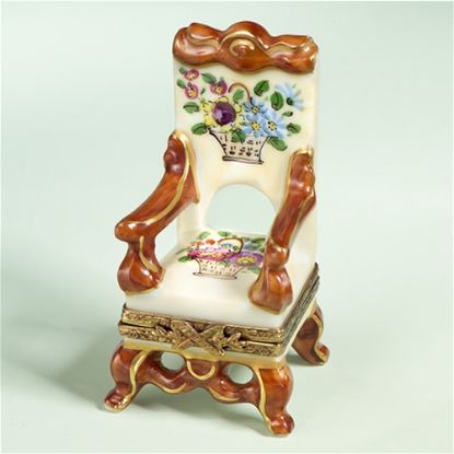 Picture of Limoges Chamart Chair with Flowers Box