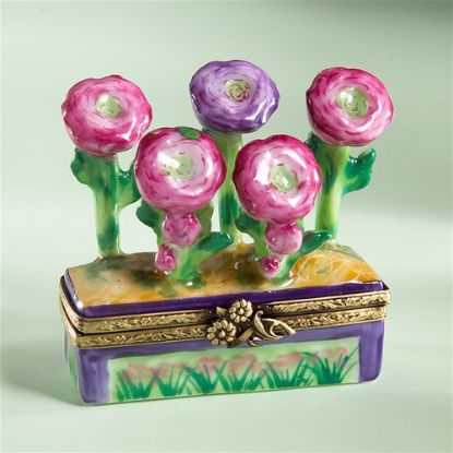 Picture of Limoges Chamart Peonies Jardiniere Box