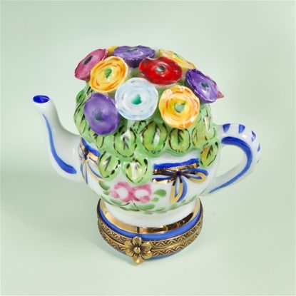 Picture of Limoges Chamart Teapot with Flowers Box