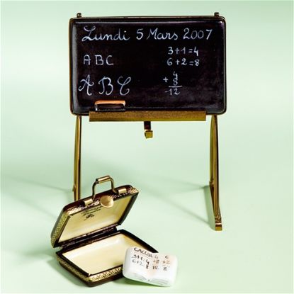 Picture of Limoges Blackboard on Stand Box with Book