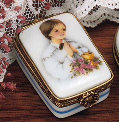 Picture of Limoges Boy  First Communion  Box