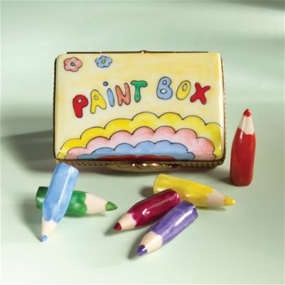 Picture of Limoges Rainbow Paint Box with Pencils