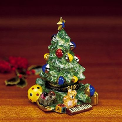 Show details for Limoges Christmas Tree with Toys Box Picture of Limoges Christmas Tree with Toys Box