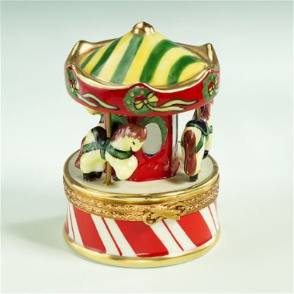 Show details for Limoges Christmas Carousel Box Picture of Limoges Christmas Carousel Box