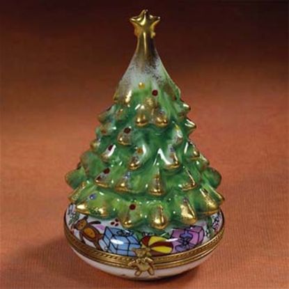 Picture of Limoges Christmas Tree with Gold Star Box