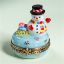 Picture of Limoges Little Snowman with Gifts Box