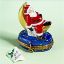 Picture of Limoges Santa on Moon Box