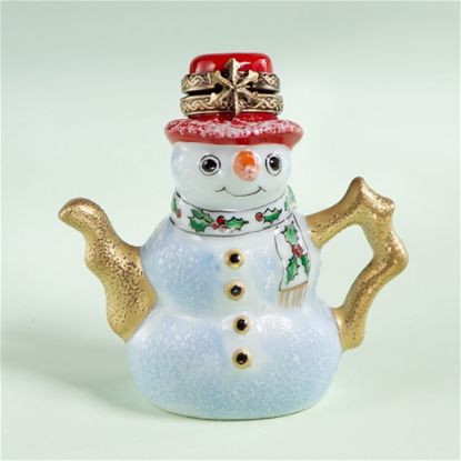 Picture of Limoges Snowman Teapot Box