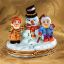 Picture of Limoges  Snowman with Children Box