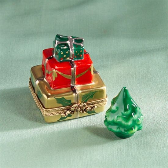 Picture of Limoges Christmas Tower of Gifts Box