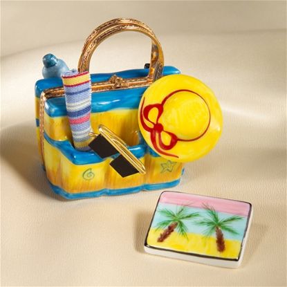 Picture of Limoges Beach Bag with Postcard Box
