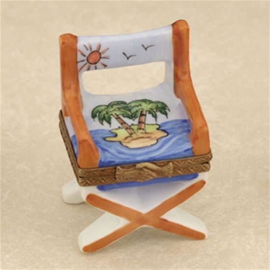 Picture of Limoges Beach Chair with Palm Tree Box