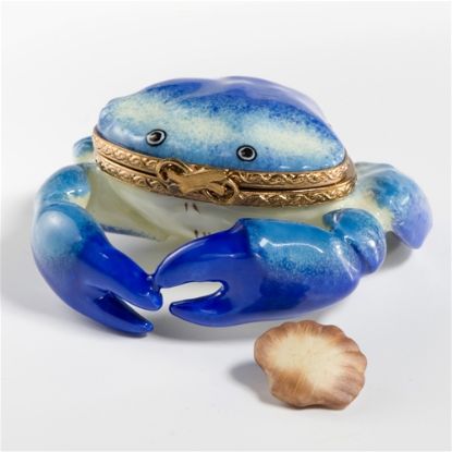 Picture of Limoges Blue Crab with Shell Box