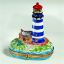 Picture of Limoges Blue White Lighthouse Box