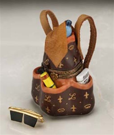 Picture of Limoges Elegant Brown Summer  Beach Bag Box